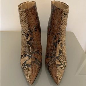 Schutz Snakeskin Boots
